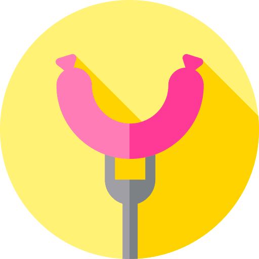 Sausage sausage junk food bbq icon Sausage sausage junk food bbq icon
