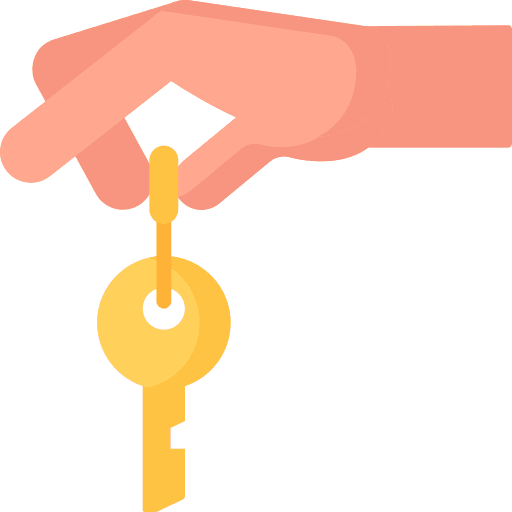 Key give security gesture icon