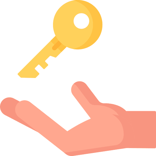 Key gesture rent access icon Key gesture rent access icon