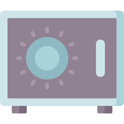 Safe box finance protection bank icon Safe box finance protection bank icon