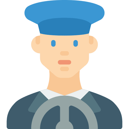 Chauffeur driver people transportation icon