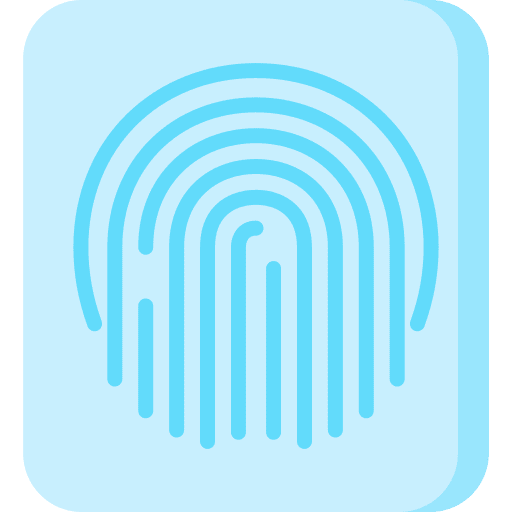 Fingerprint security electronics fingerprint icon Fingerprint security electronics fingerprint icon