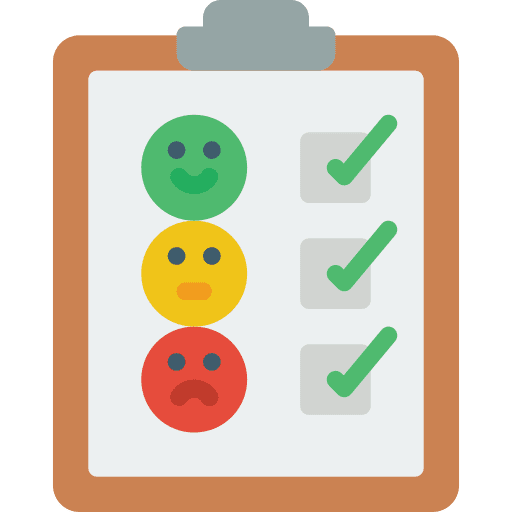 Survey clipboard customer satisfaction feedback icon