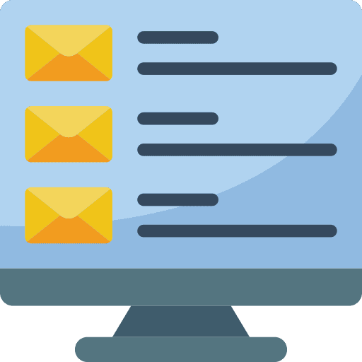 Email laptop email communications icon