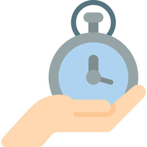 Hand gesture hand gesture convenience clock icon