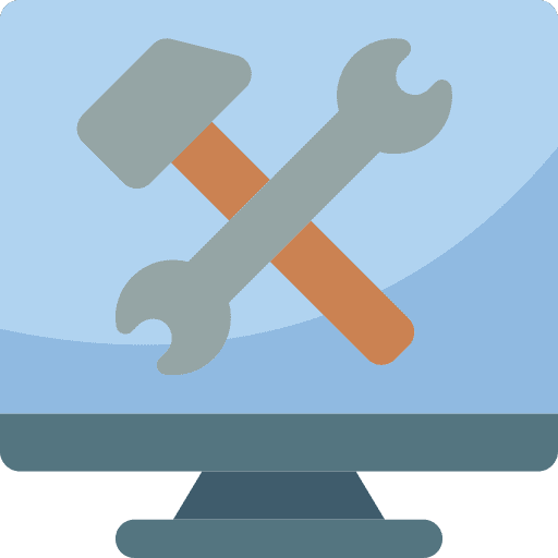 Technical support consulting it support construction and tools icon