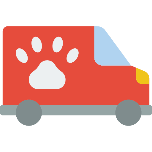 Van vehicle van veterinary icon
