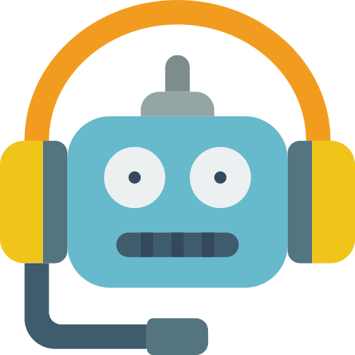 Customer support artificial intelligence assistant customer support icon