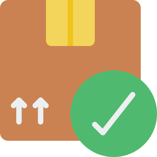 Packaging delivery packaging correct icon