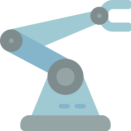 Robot arm robotics robots industrial icon