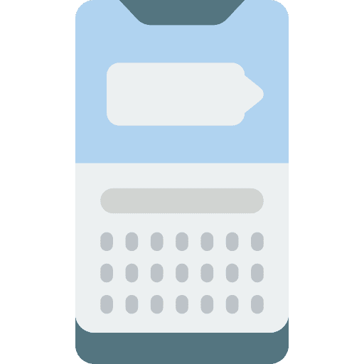 Smartphone message mobile application application icon