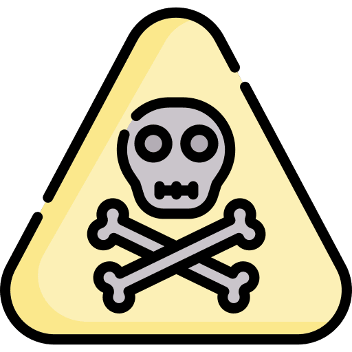 Poison skull dead sign icon Poison skull dead sign icon