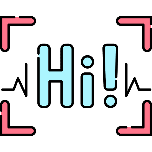 Speech identification biometrics speech icon Speech identification biometrics speech icon