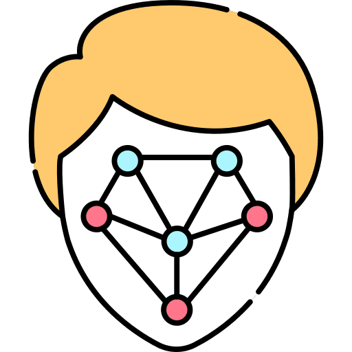 Face face scanner biometrics icon Face face scanner biometrics icon