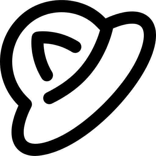 Hat textile safari protection icon
