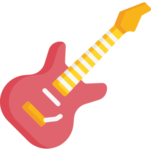 Electric guitar rock electronics bass guitar icon