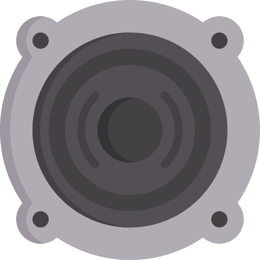 Woofer woofer subwoofer loudspeaker icon Woofer woofer subwoofer loudspeaker icon