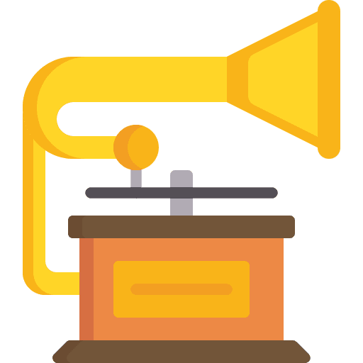 Gramophone gramophone music music and multimedia icon Gramophone gramophone music music and multimedia icon