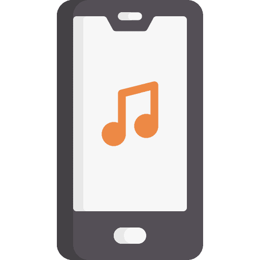Music app music musical note smartphone icon Music app music musical note smartphone icon