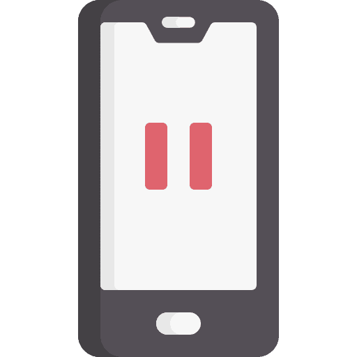Pause ui style design icon Pause ui style design icon