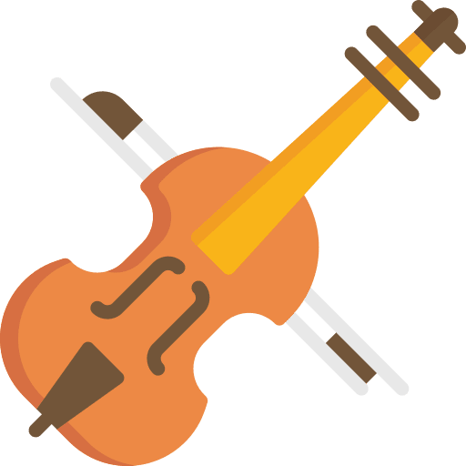 Violin music and multimedia string instrument musical instrument icon Violin music and multimedia string instrument musical instrument icon