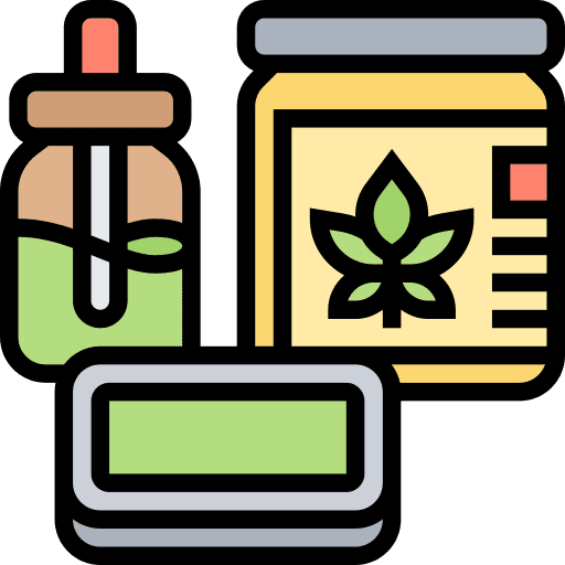 Cannabis product extraction drug icon
