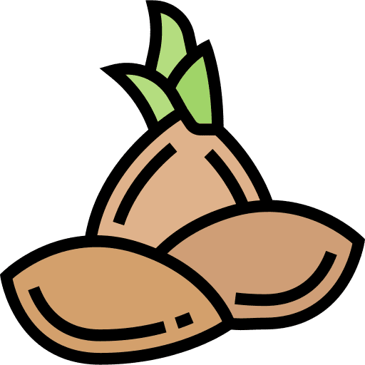 Seeds botanical weed farming and gardening icon