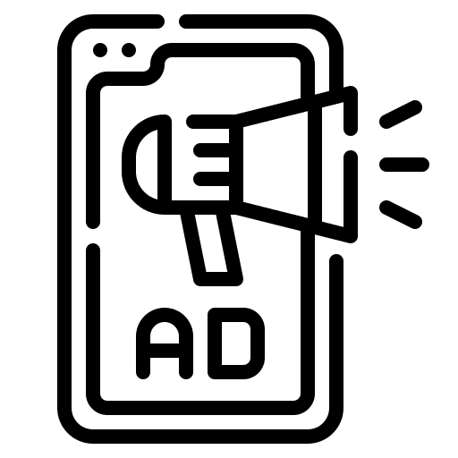 Smartphone ad communications electronics icon Smartphone ad communications electronics icon
