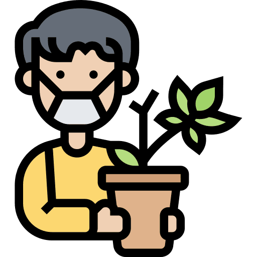 Cannabis botanical cultivation man icon Cannabis botanical cultivation man icon