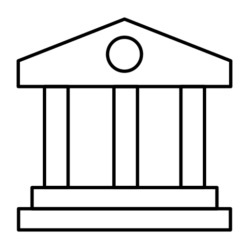 Government bank government authority icon