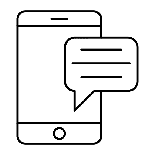 Mobile phone chat conversation mobile phone icon