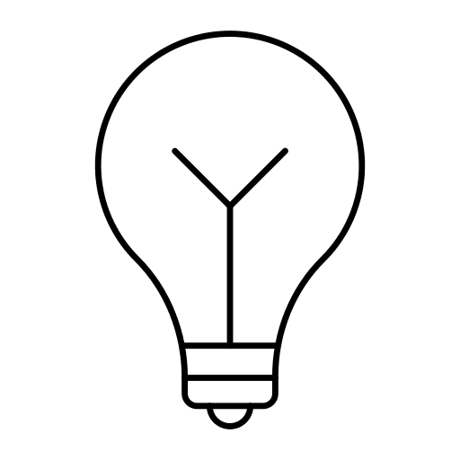 Bulb bulb idea invention icon