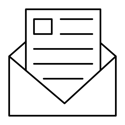 Mail email envelope communications icon