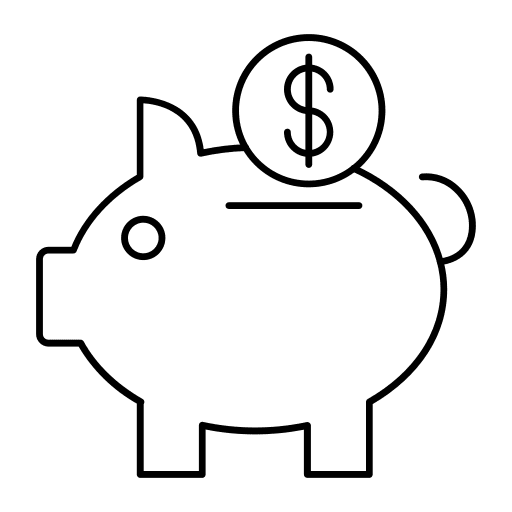 Piggy bank save piggy bank savings icon