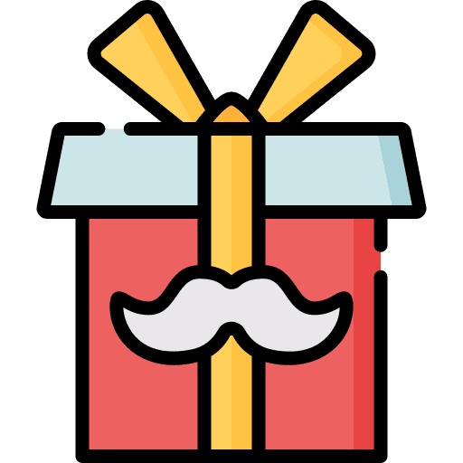 Fathers day present love birthday and party icon Fathers day present love birthday and party icon