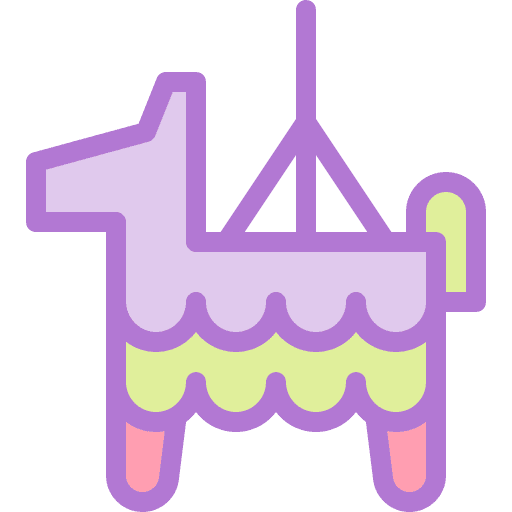 Piñata cultures mexican tradition icon