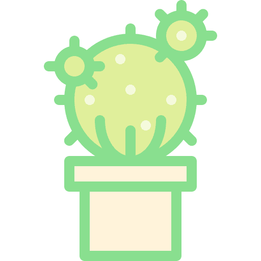 Cactus garden plant pot icon Cactus garden plant pot icon