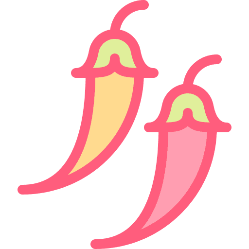 Chilli spicy food and restaurant chili icon Chilli spicy food and restaurant chili icon