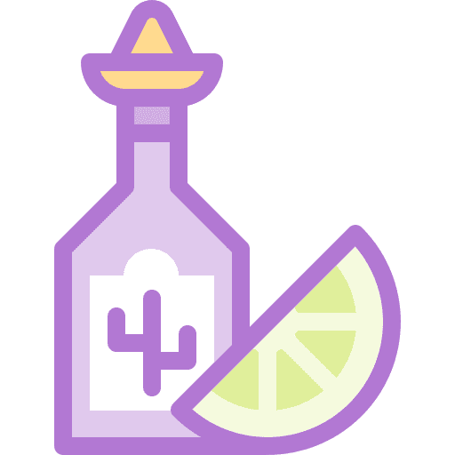 Tequila alcohol food and restaurant food icon Tequila alcohol food and restaurant food icon