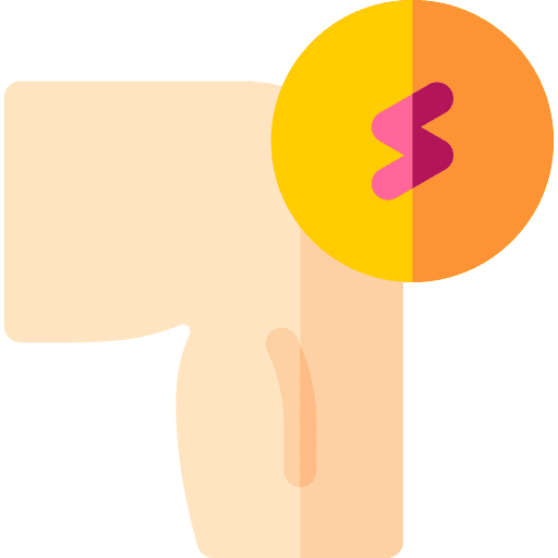Pain in joints healthcare and medical arthritis symptom icon