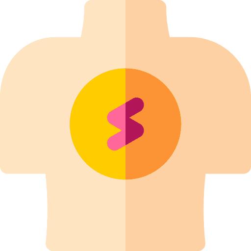 Chest pain or pressure sick symptom covid 19 icon Chest pain or pressure sick symptom covid 19 icon