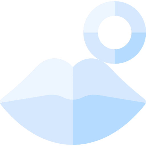 Lips coronavirus healthcare and medical symptom icon Lips coronavirus healthcare and medical symptom icon