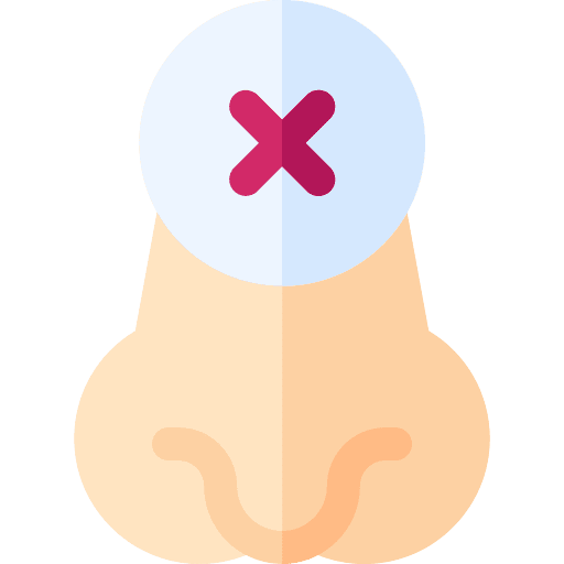 Loss of sense of smell loss of sense of smell signaling healthcare and medical icon Loss of sense of smell loss of sense of smell signaling healthcare and medical icon