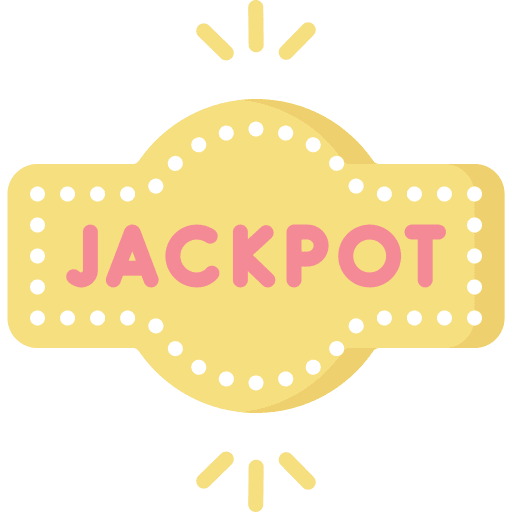 Jackpot signboard game gambling icon