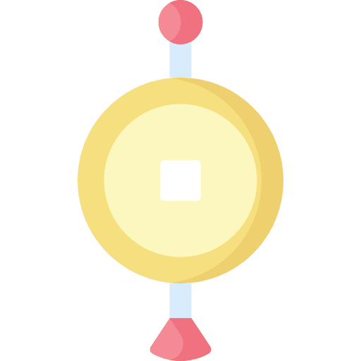 Chinese coin chinese chinese coin fengshui icon