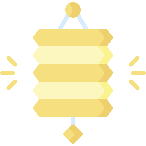 Paper lantern illumination oriental lantern icon Paper lantern illumination oriental lantern icon
