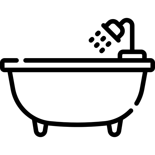Bathtub washing hygiene hygienic icon