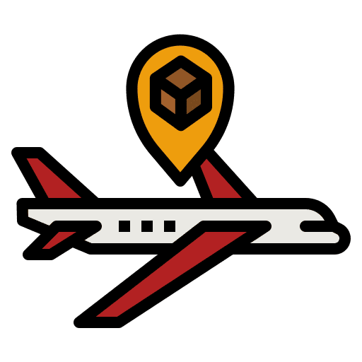 Airplan air navigation plane pin icon