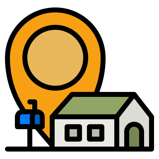 Address house location real estate icon Address house location real estate icon