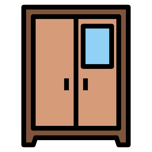 Wardrobe furniture home living house icon Wardrobe furniture home living house icon